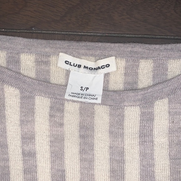 Club Monaco grey and white sweater - Picture 2 of 5